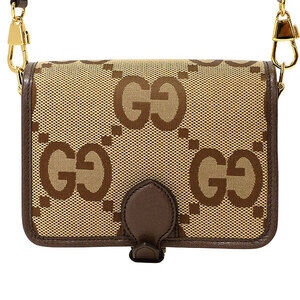 Gucci Web GG stripe bag Tan Brown ebony Tan shoulder Camel brown Jumbo